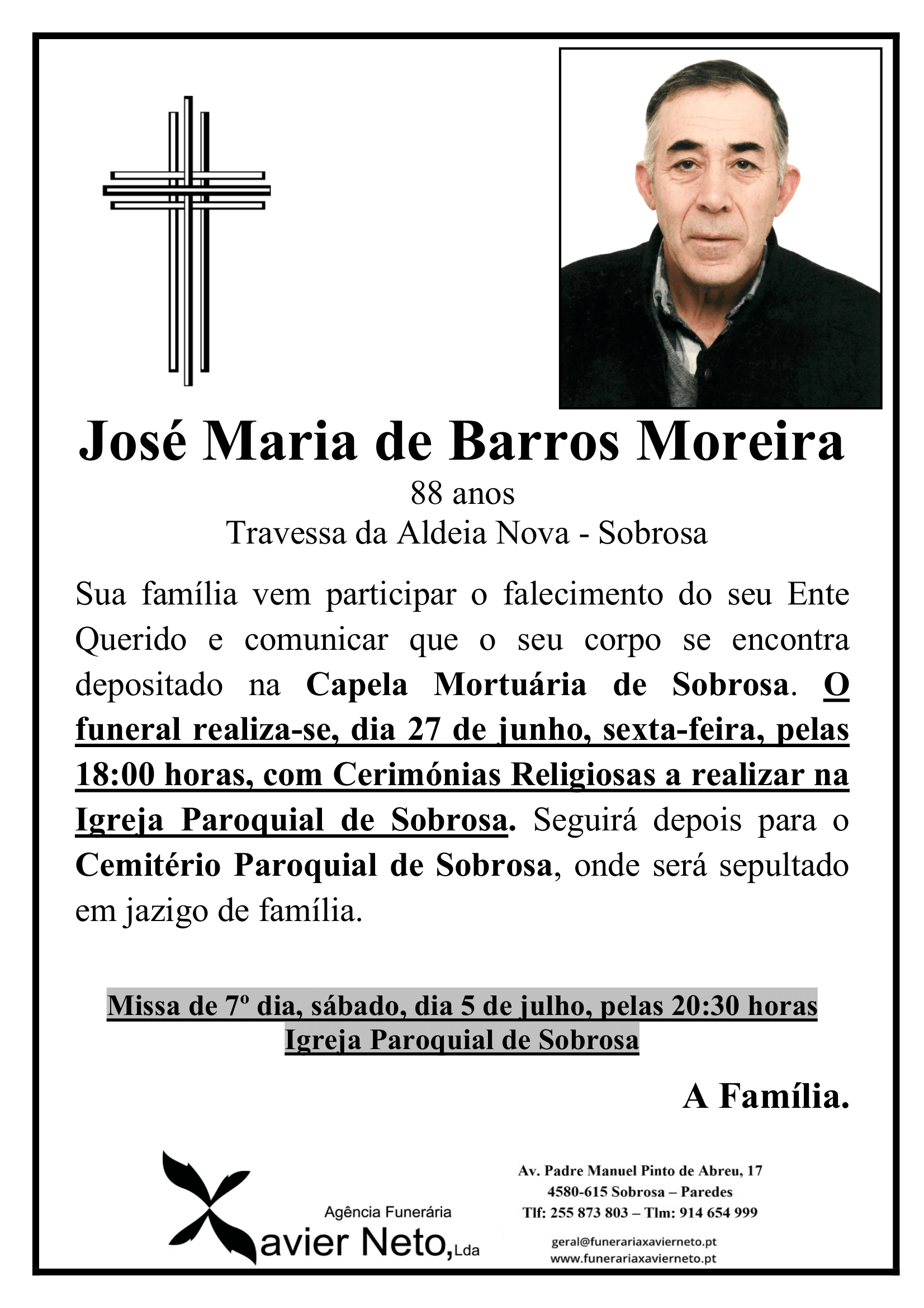 José Maria de Barros Moreira