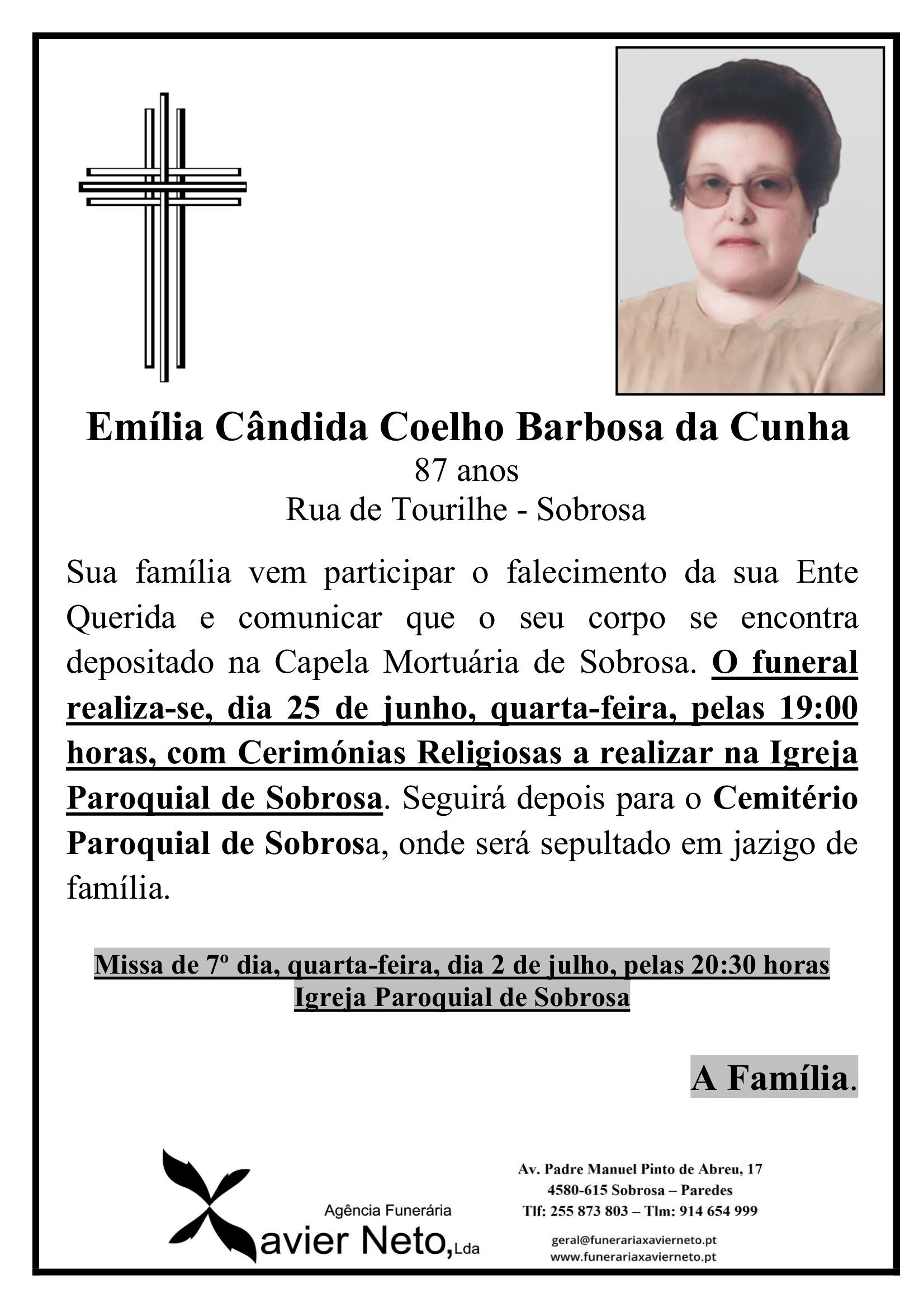 Emília Cândida Coelho Barbosa da Cunha